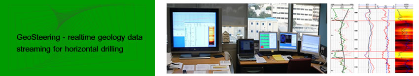 GeoSteering - realtime geology datastreaming for horizontal drilling